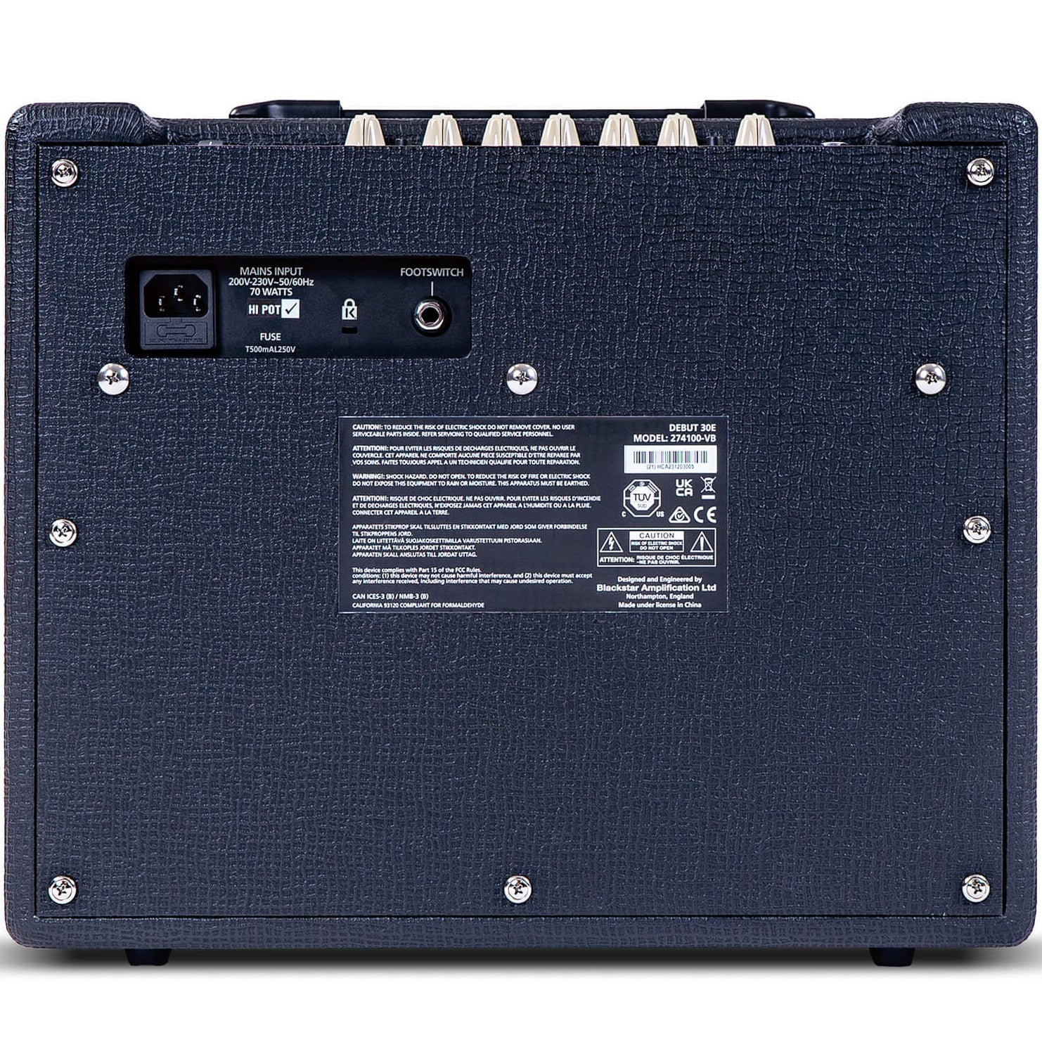 Blackstar DEBUT30EBK 30w 1x10 Combo Amp, Black - Image 2