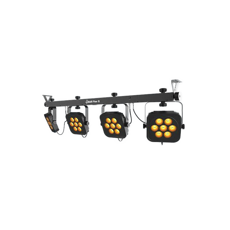 Chauvet 4BARFLEXQ RGBA 4 Wash Light System Carrying Case, Footswitch, and IRC-6 Remote - Image 2