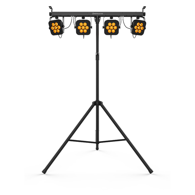 Chauvet 4BARQUADILS RGBA 4 Wash Light System w/ILS, Includes Stand, Carrying Case, and Pedal - Image 4