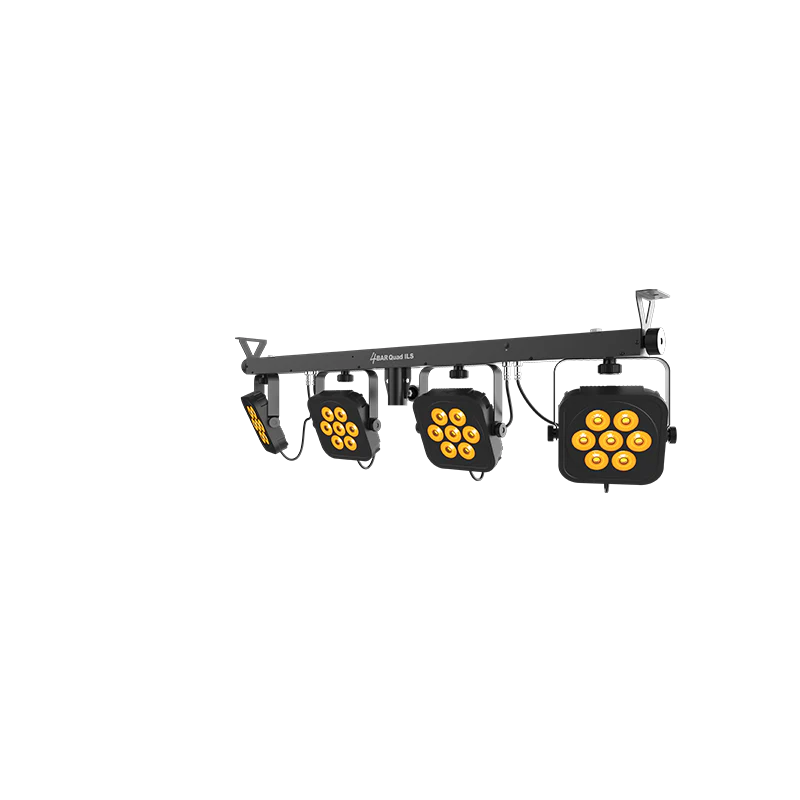 Chauvet 4BARQUADILS RGBA 4 Wash Light System w/ILS, Includes Stand, Carrying Case, and Pedal - Image 5