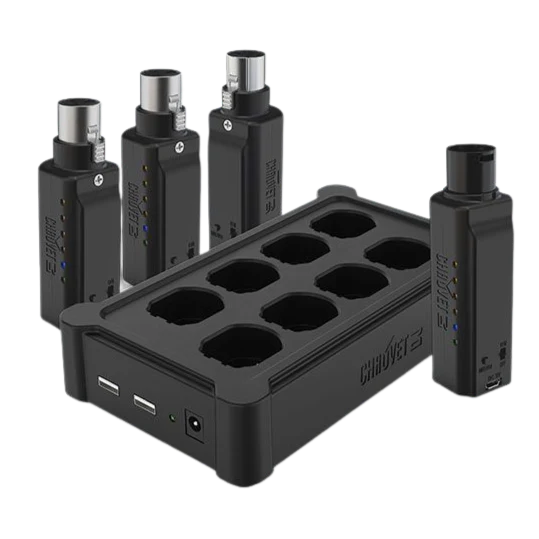 Chauvet DFIXLRPACK D-Fi XLR Pack w/ 1 Tx, 3 Rx, and Charger