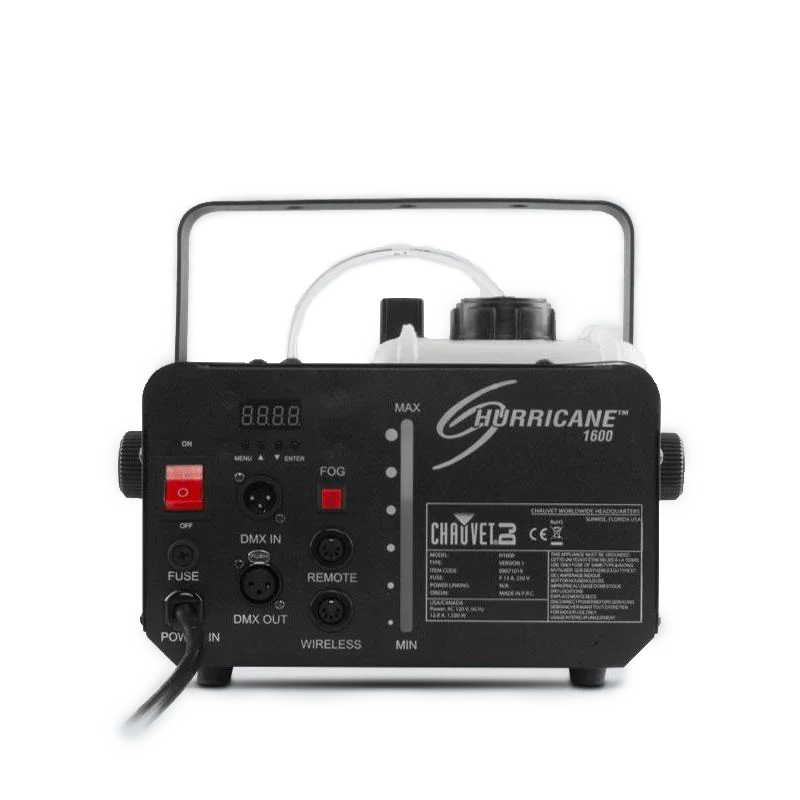 Chauvet H1600 Hurricane 1600 Fog Machine w/ FC-T Remote - Image 2