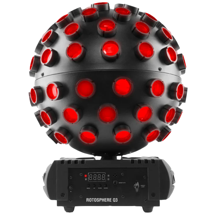 Chauvet ROTOSPHEREQ3 Mirror Ball Simulator, High-Power Quad Color LED