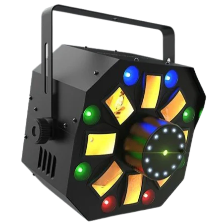 Chauvet SWARMWASHFXILS 4-in-1 LED Effects Light w/ Derby, Wash, Laser, Strobe, and ILS