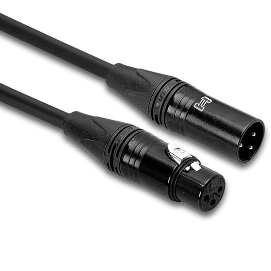 Hosa CMK-050AU Edge Microphone Cable, Neutrik XLR3F to XLR3M, 50 ft (Loc:3N)