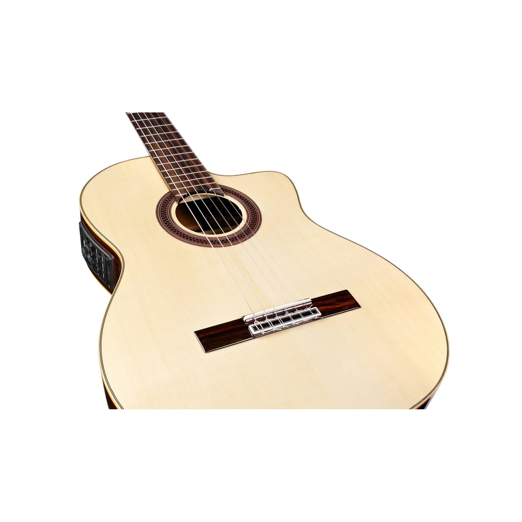 Cordoba GK-STUDIO-NEGRA Gypsy King Signature Solid Spruce top RW B/S Flamenco Guitar - Image 3