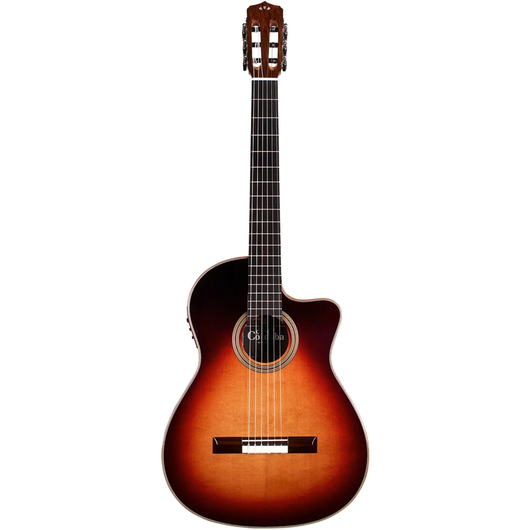 Cordoba ORCHESTRA-CE-BRST Fusion Classical Guitar w/ Electronics, Solid Cedar Top, RW b/s, Teardrop Burst