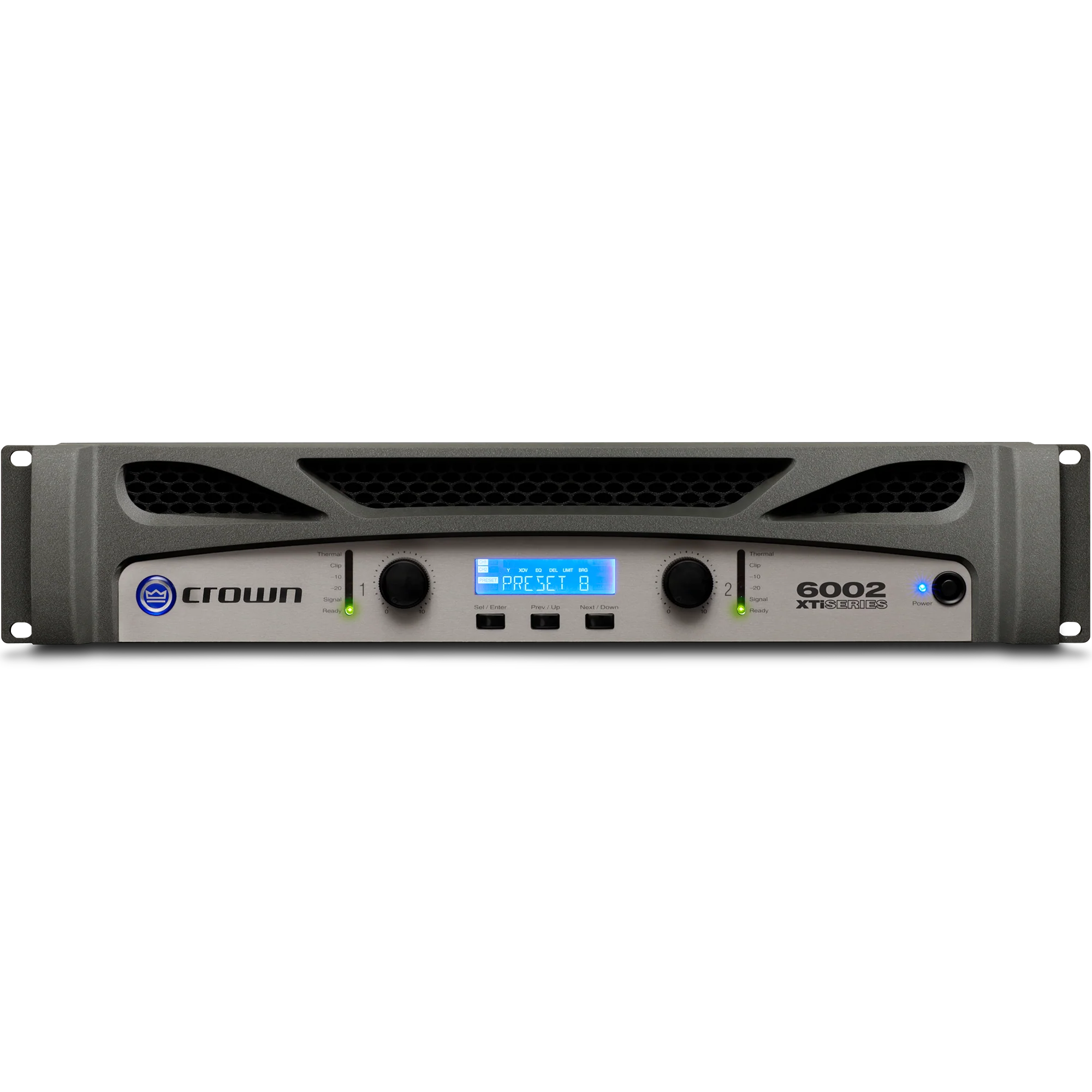 Crown XTI6002 Stereo 8-ohms @ 1200W; Stereo 4-ohms @ 2100W