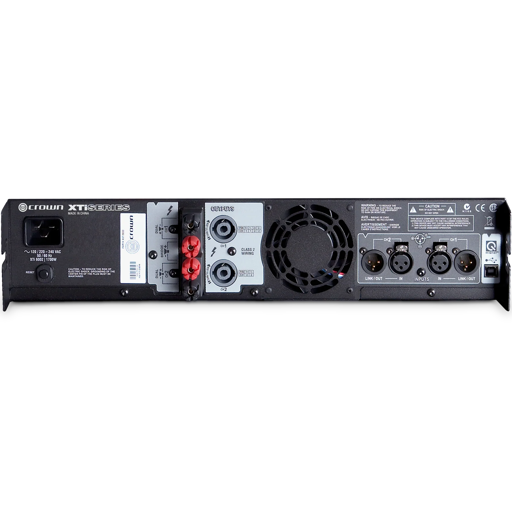 Crown XTI6002 Stereo 8-ohms @ 1200W; Stereo 4-ohms @ 2100W - Image 2