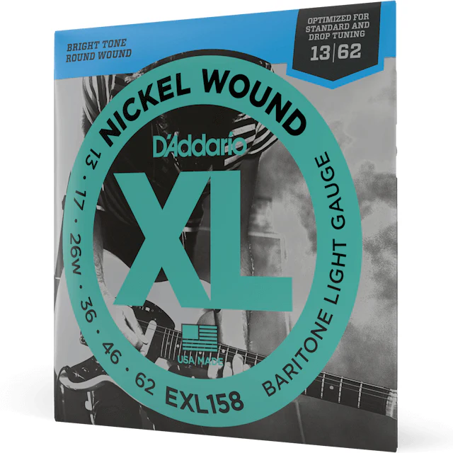 D'addario EXL158 13-62 Baritone Guitar Strings, Light, XL Nickel - Image 3