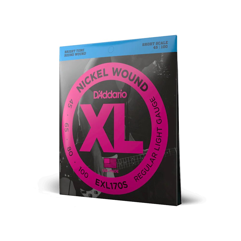 D'addario EXL170S Nickel Wound 45-100 Bass Strings, 4-string, Short Scale - Image 3