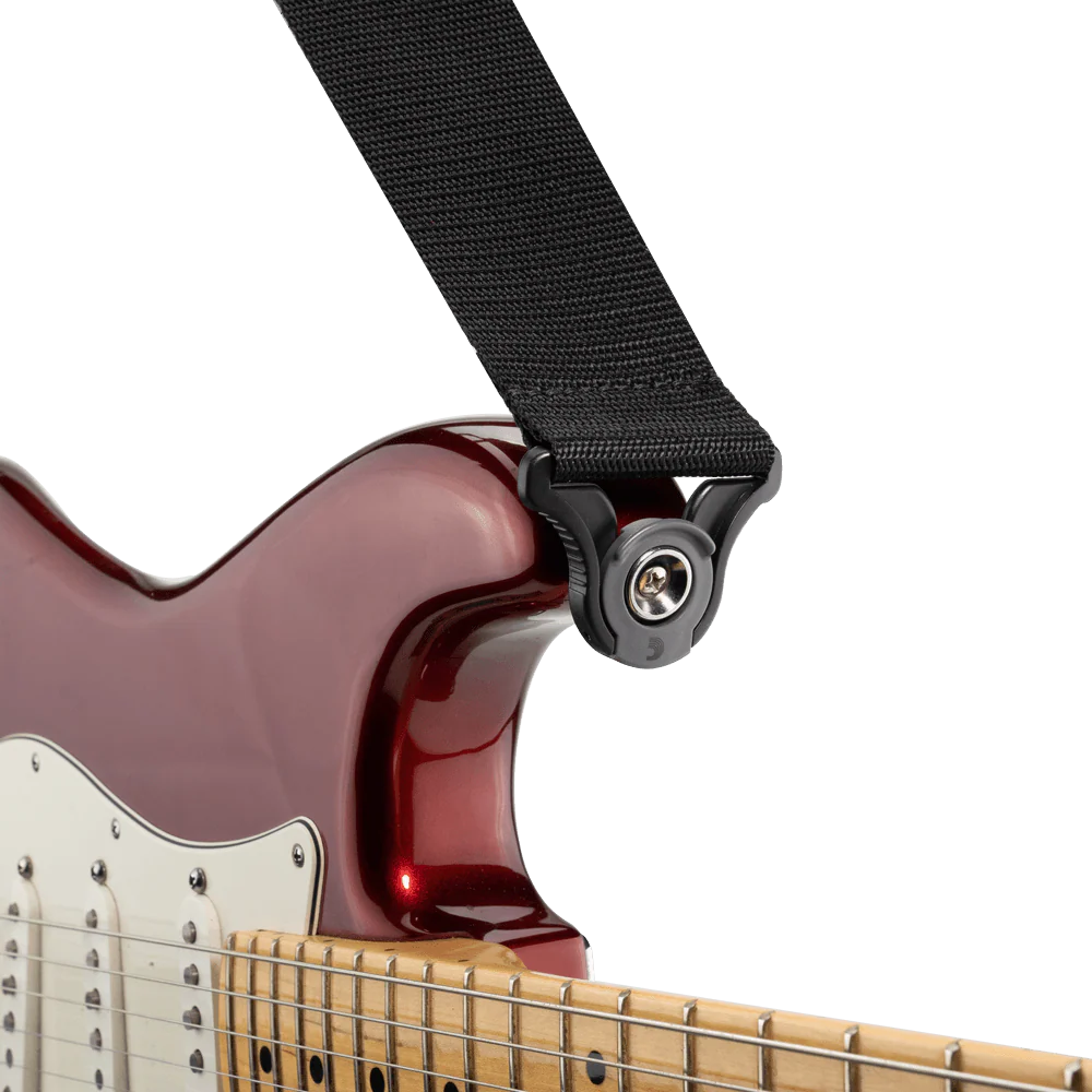 D'Addario PWSAL400  Auto Lock Polypro Guitar Strap, Black - Image 3