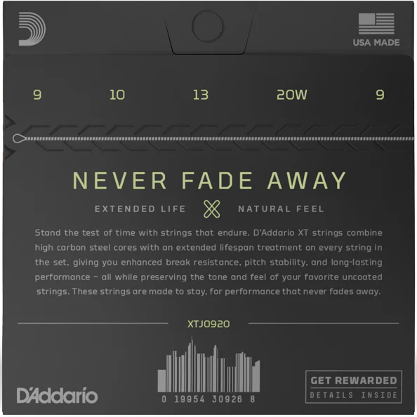 D'addario XTJ0920 XT Coated Banjo Strings, 9-20 - Image 2