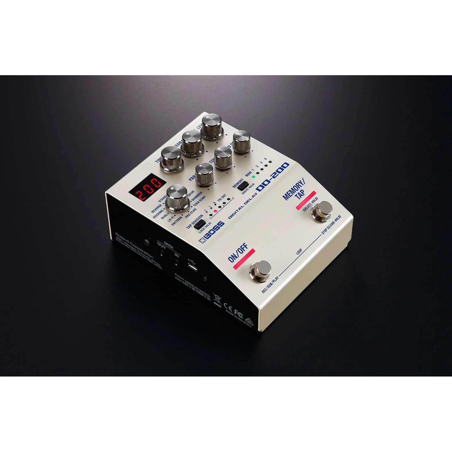 Boss DD-200 Digital Delay Effects Pedal - Image 4