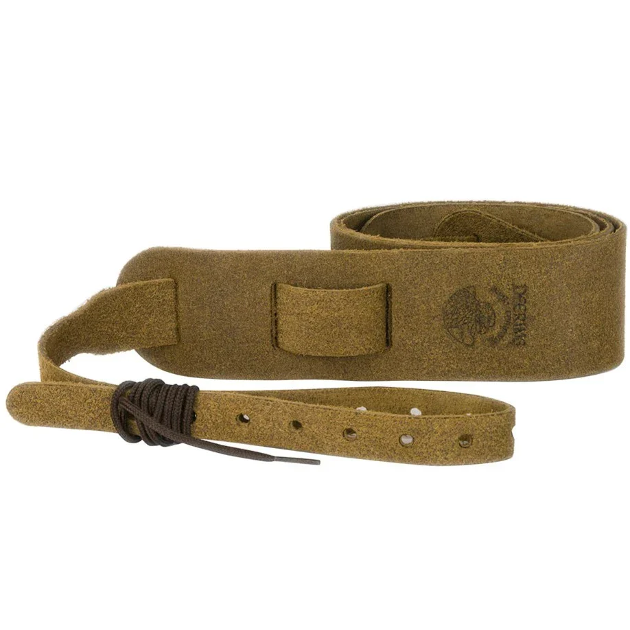 Deering Banjo S-SLCAR Banjo Soft Leather Cradle Strap - Sueded Caramel