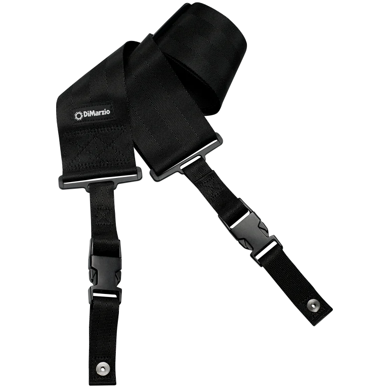 DiMarzio DD2800BK 3-Inch Nylon ClipLock Quick Release Strap, Black