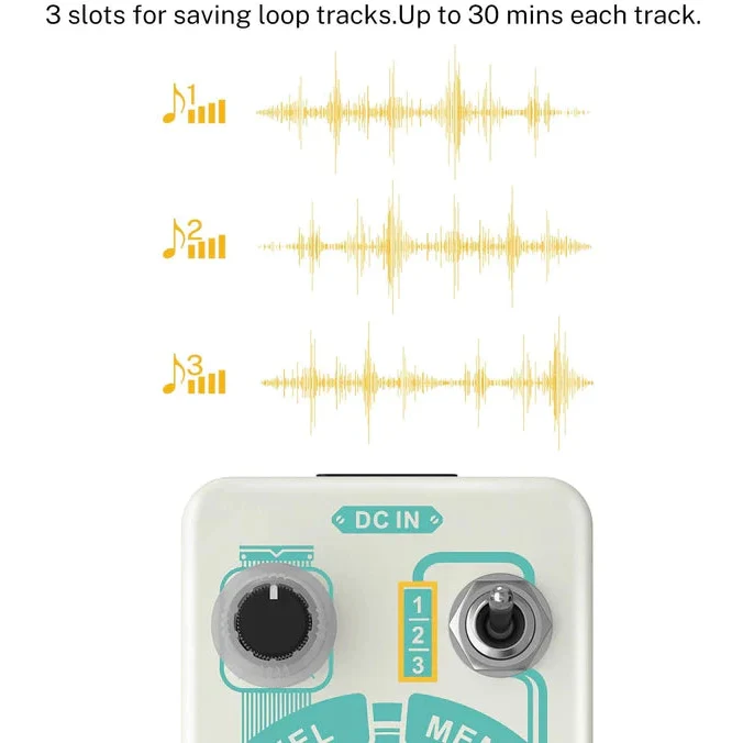Donner EC1211 Triple Looper Pedal w/ Screen - Image 4