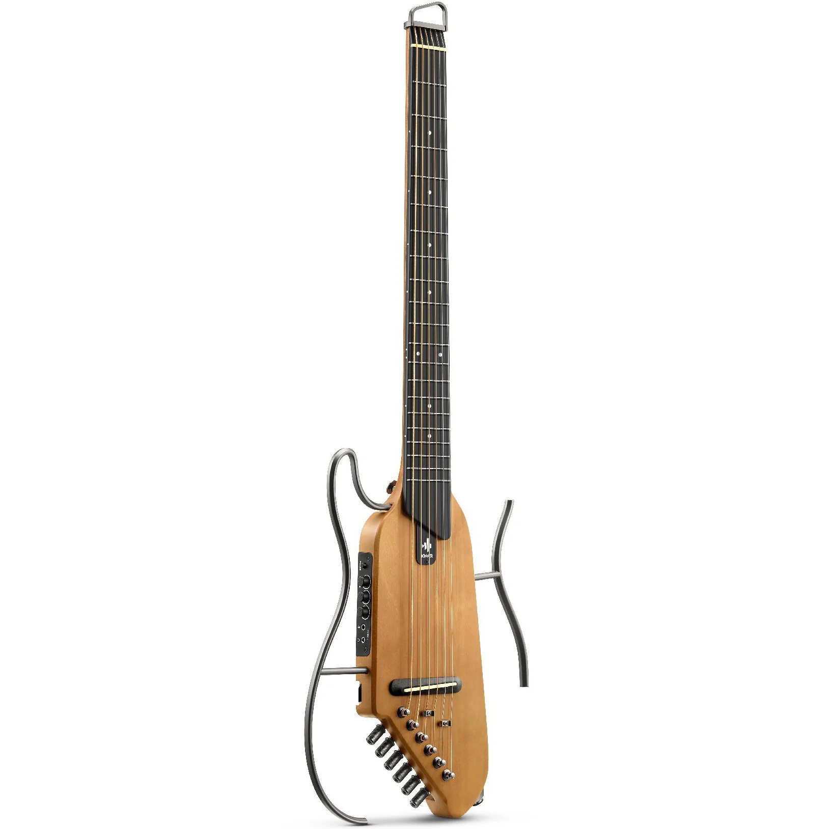 Donner EC1780 HUSH-I Silent Guitar, Maple, Natural - Image 2