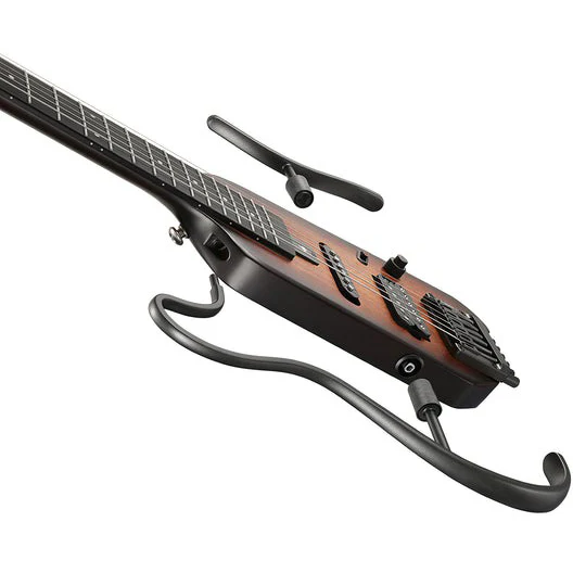 Donner EC6807 HUSH-X Silent Guitar, Sunburst - Image 3