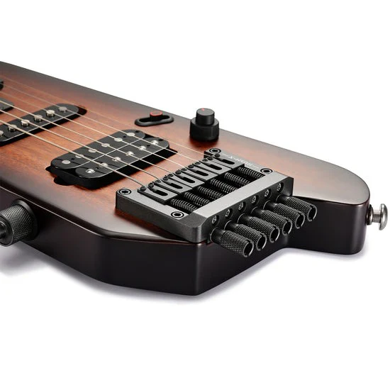 Donner EC6807 HUSH-X Silent Guitar, Sunburst - Image 4