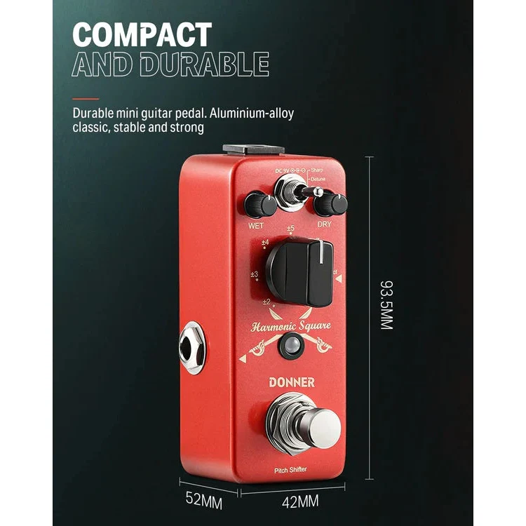 Donner EC966 Harmonic Square Octave Pedal - Image 4
