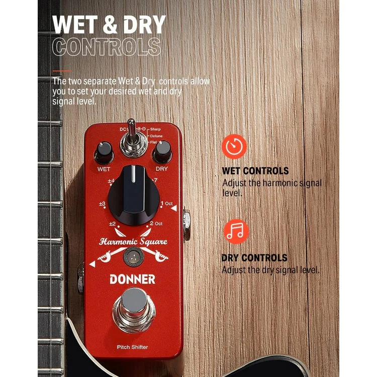 Donner EC966 Harmonic Square Octave Pedal - Image 8
