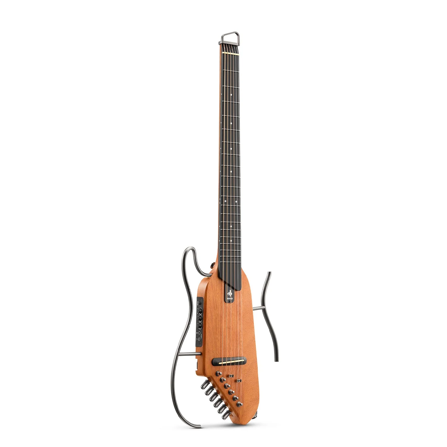 Donner EC1781 HUSH-I Silent Guitar, Mahogany, Natural - Image 2