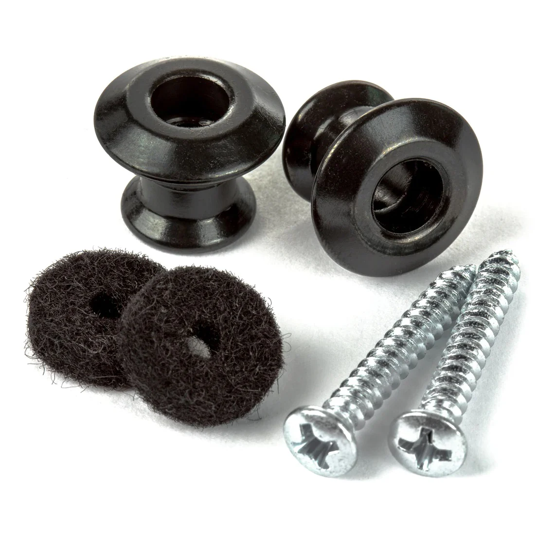 Dunlop 2PSLS033BK Straplok Strap Button Dual Design, Black