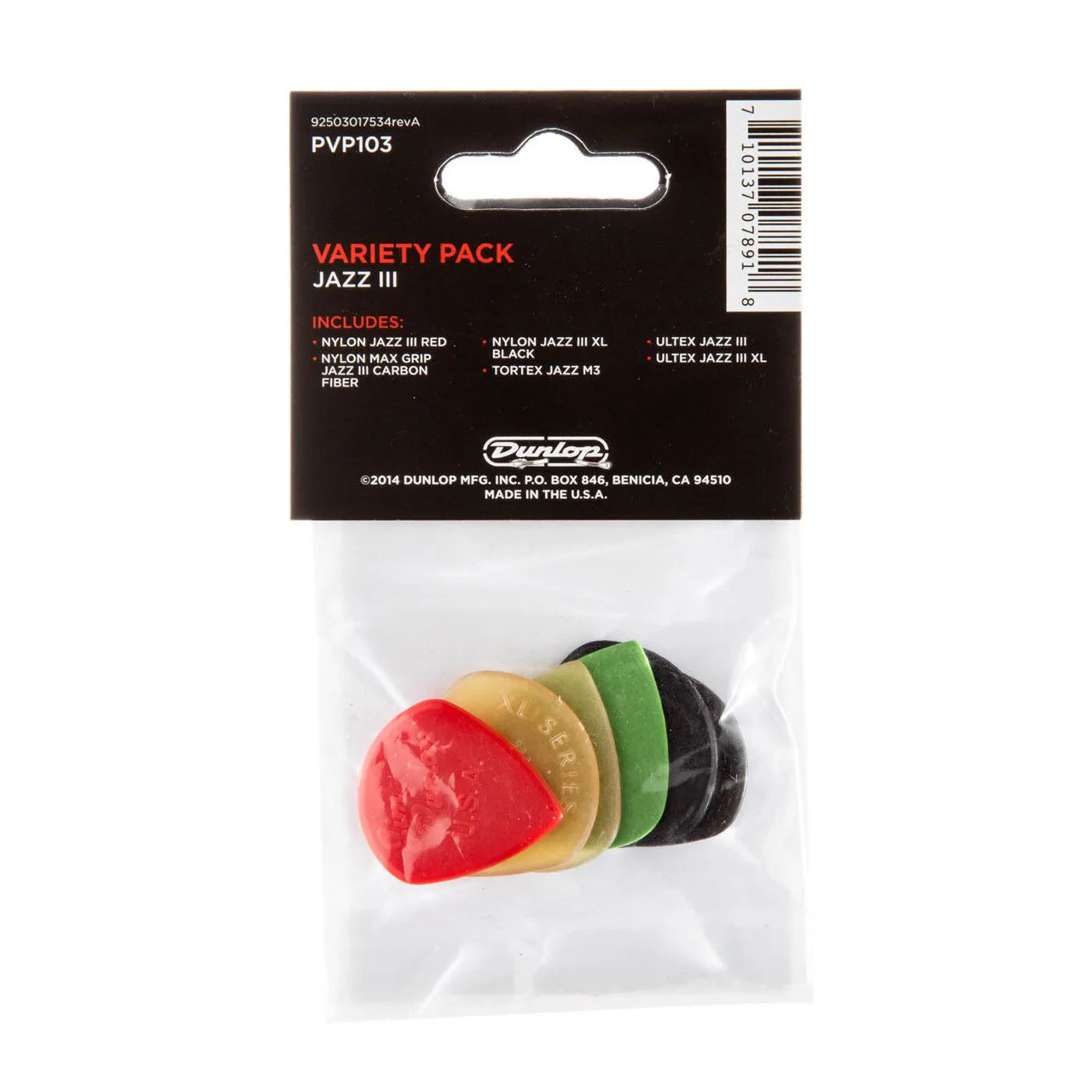 Dunlop PVP103 Jazz III Pick Variety Pack - Image 2