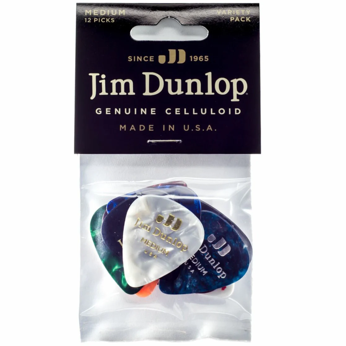 Dunlop PVP106 Celluloid Pick Medium Variety Pack