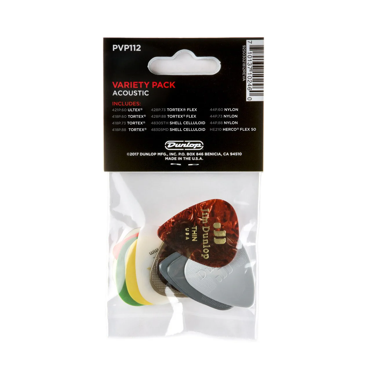 Dunlop PVP112 Acoustic Pick Variety Pack - Image 2
