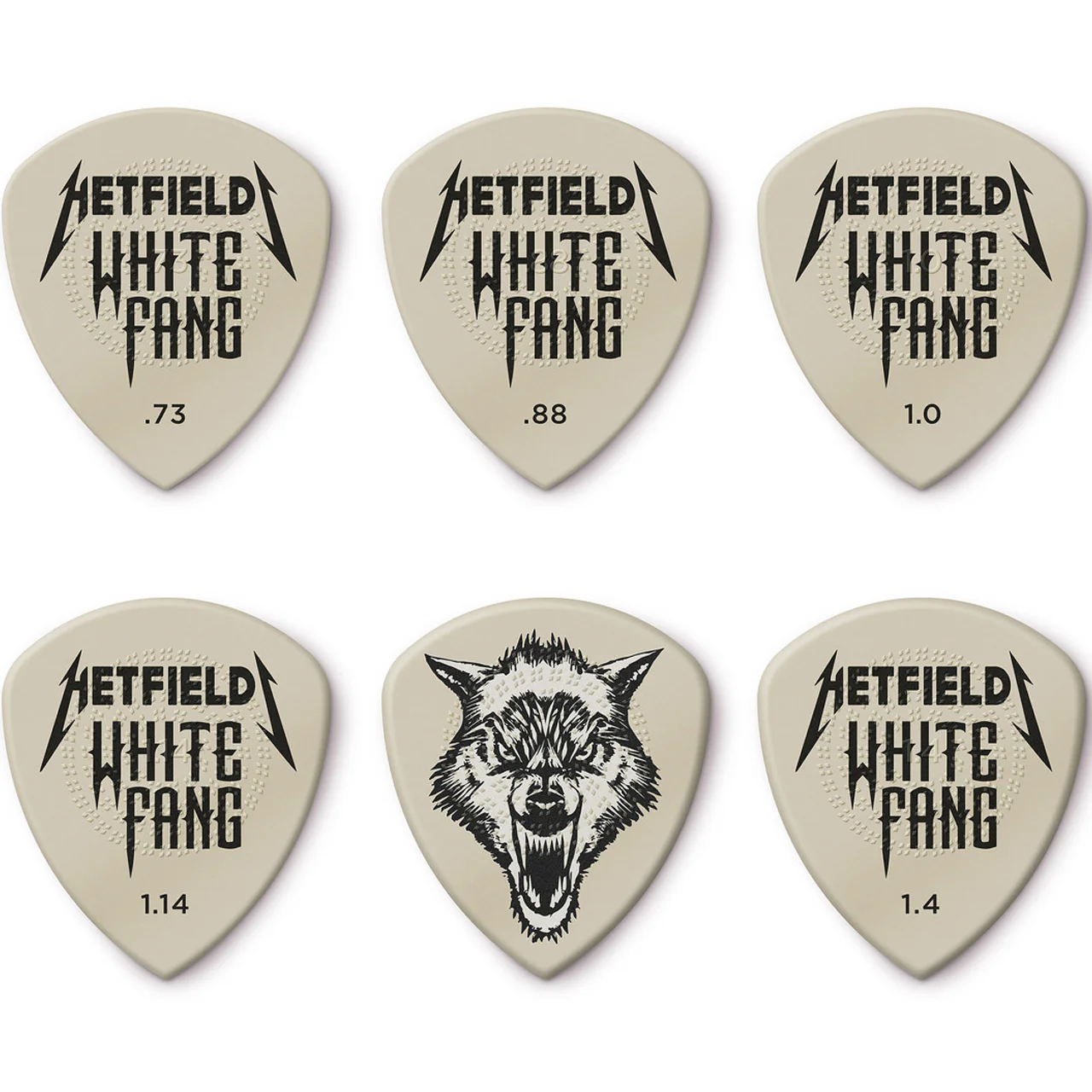 Dunlop PVPPH122 Hetfield's White Fang Custom Flow Variety Pack, 6 PACK