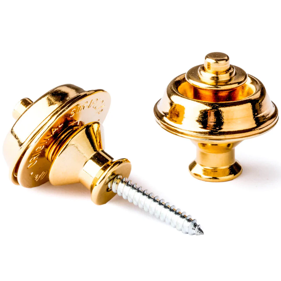 Dunlop SLS1034G Dual Design Straplok Gold