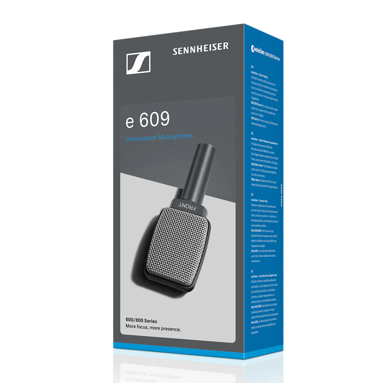 Sennheiser E609 Dynamic Supercardioid Silver Instrument Microphone - Image 3