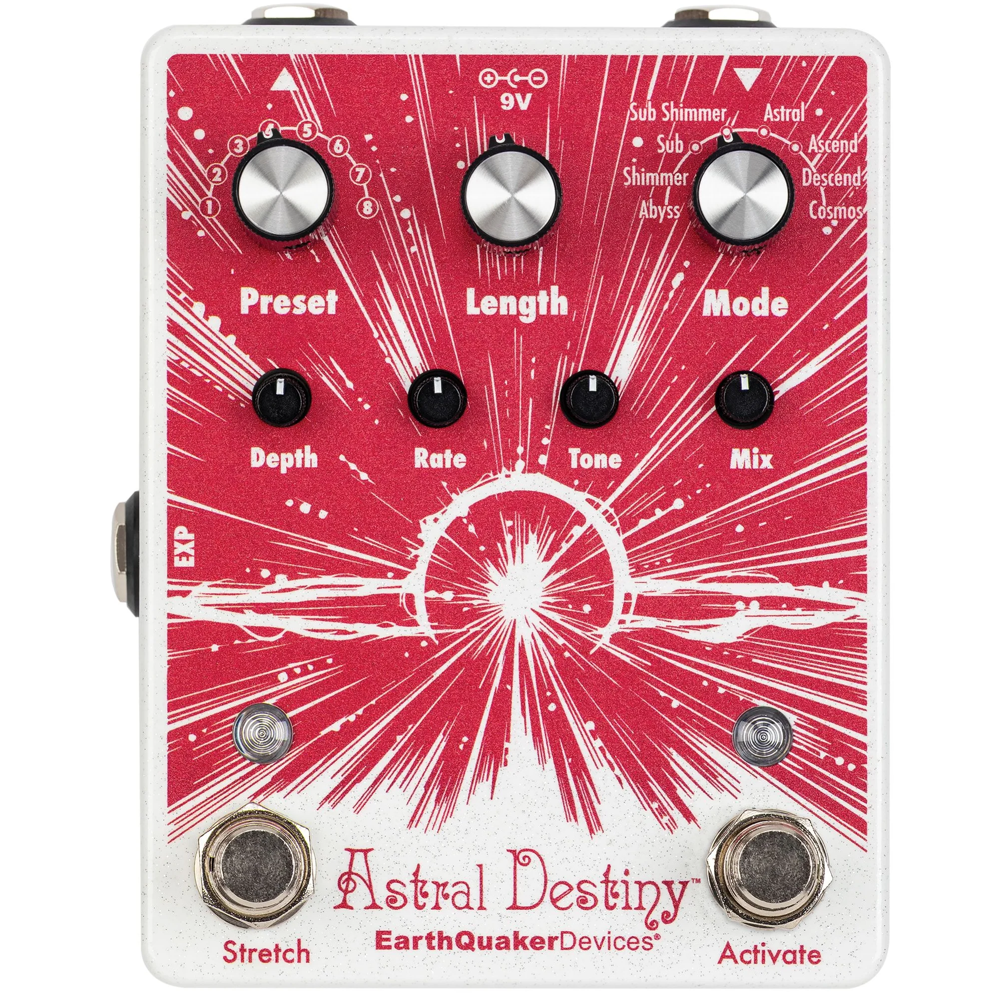 EarthQuaker ASTRALDESTINY Modulated Octave Reverb Effects Pedal
