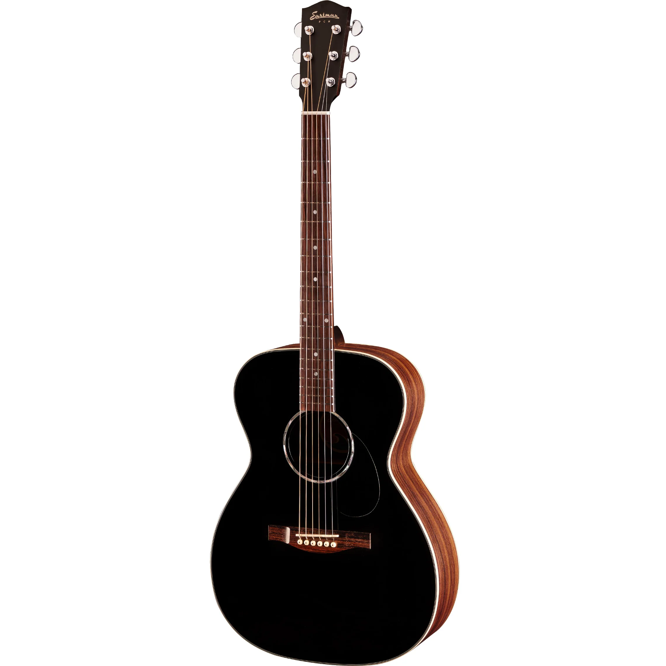 Eastman PCH2-OM-BK Orchestra Guitar, Solid Sitka TC Top, Rosewood b/s, Blacktop