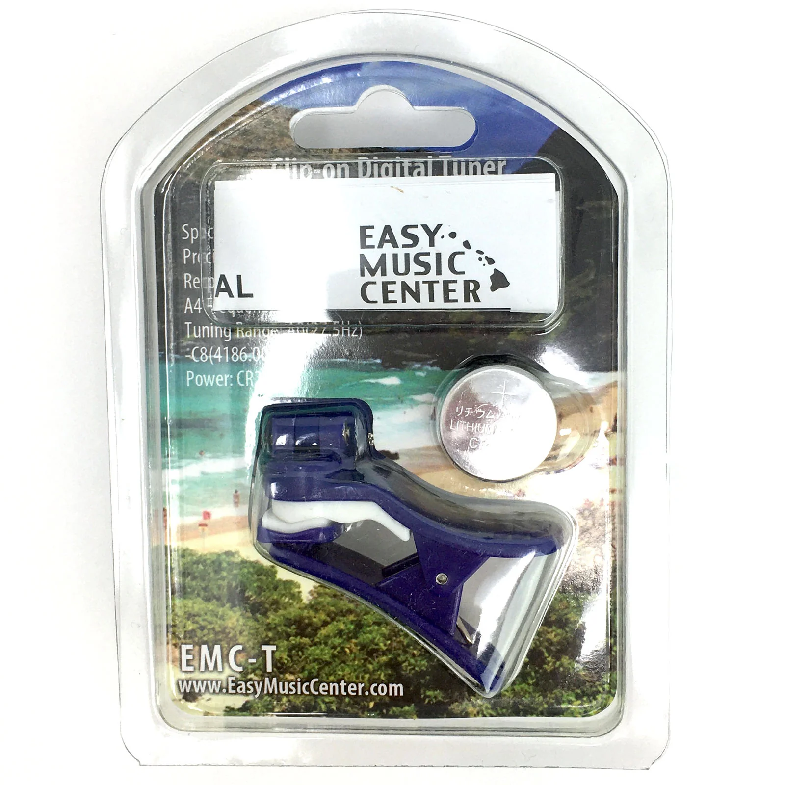 Easy Music Center EMC-T Chromatic Clip-on Tuner, Blue - Image 4
