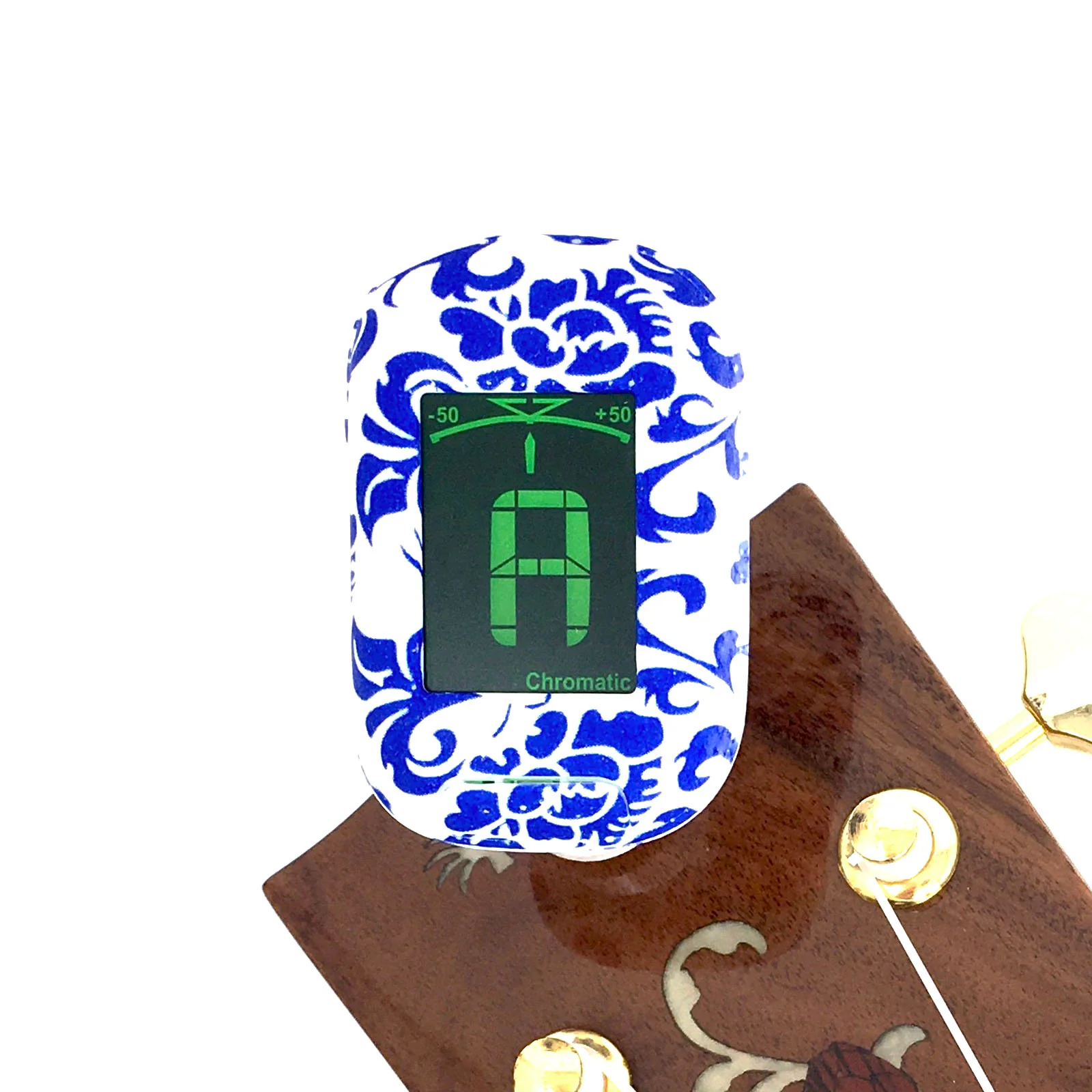 Easy Music Center EMC-T Chromatic Clip-on Tuner, Blue Floral