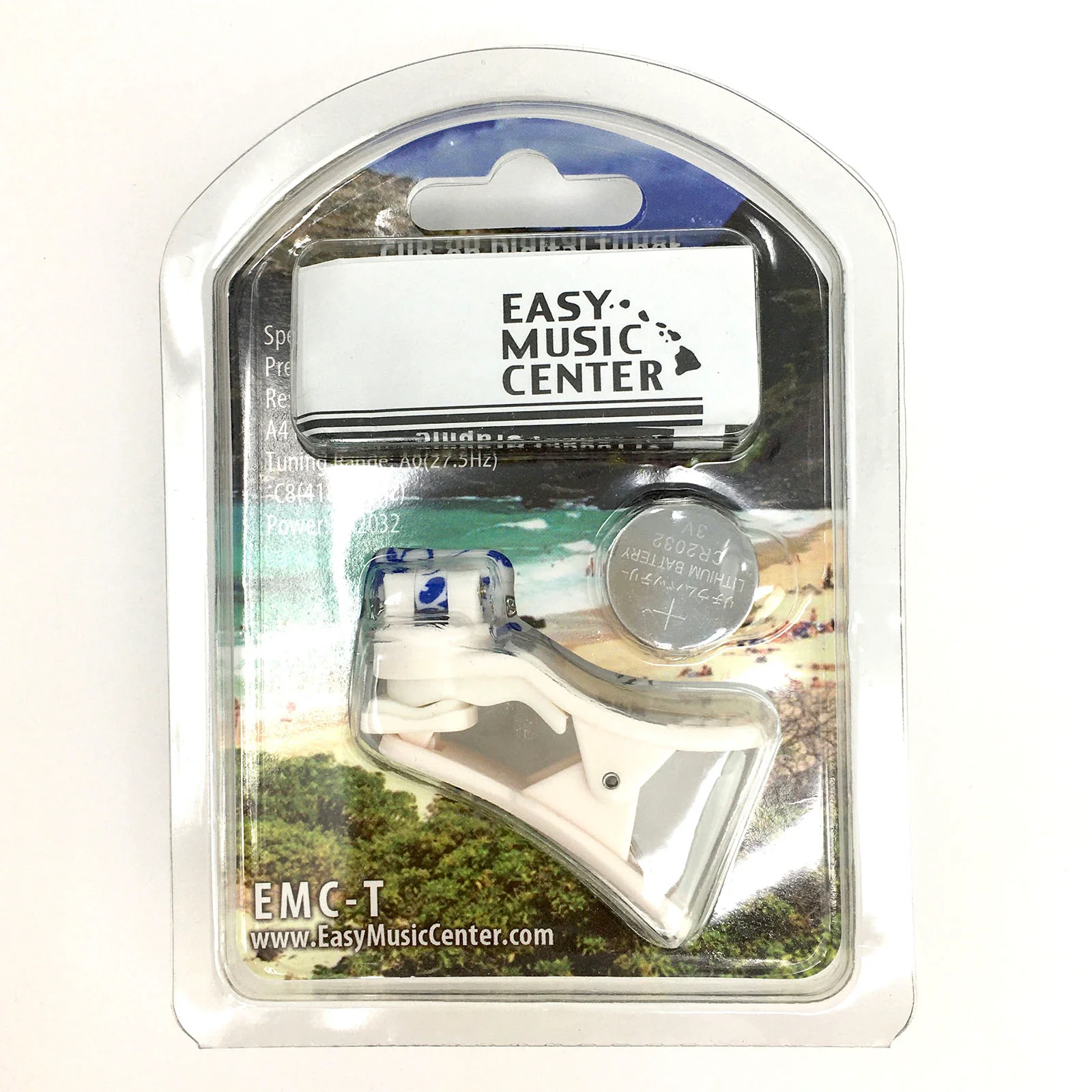 Easy Music Center EMC-T Chromatic Clip-on Tuner, Blue Floral - Image 4