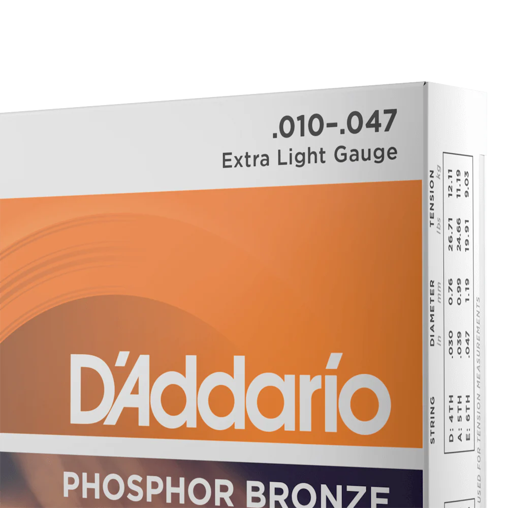 D'Addario EJ15 Phosphor Bronze Acoustic Guitar Strings, Extra Light, 10-47 - Image 3