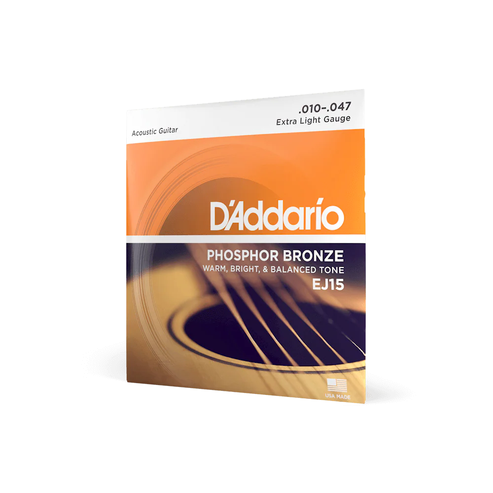 D'Addario EJ15 Phosphor Bronze Acoustic Guitar Strings, Extra Light, 10-47 - Image 5