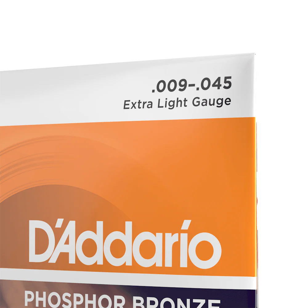D'Addario EJ41 12-String Phosphor Bronze Acoustic Guitar Strings, Extra Light, 9-45 - Image 3