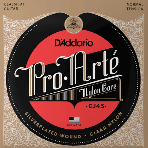 D'Addario EJ45 Pro-Art Nylon, Normal Tension, Tie-end