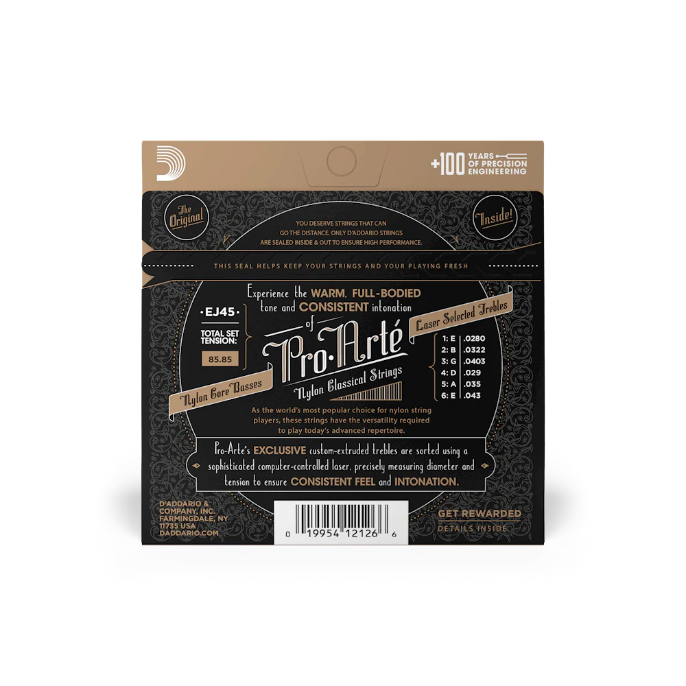 D'Addario EJ45 Pro-Art Nylon, Normal Tension, Tie-end - Image 3