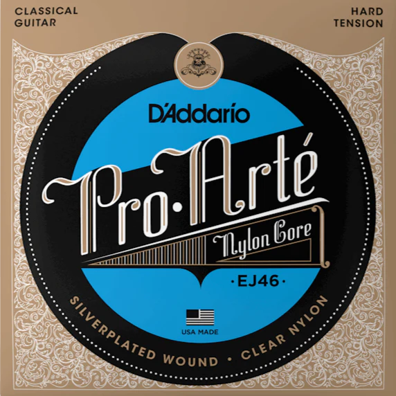 D'Addario EJ46 Pro-Arte Hard Guitar Strings, Tie-end