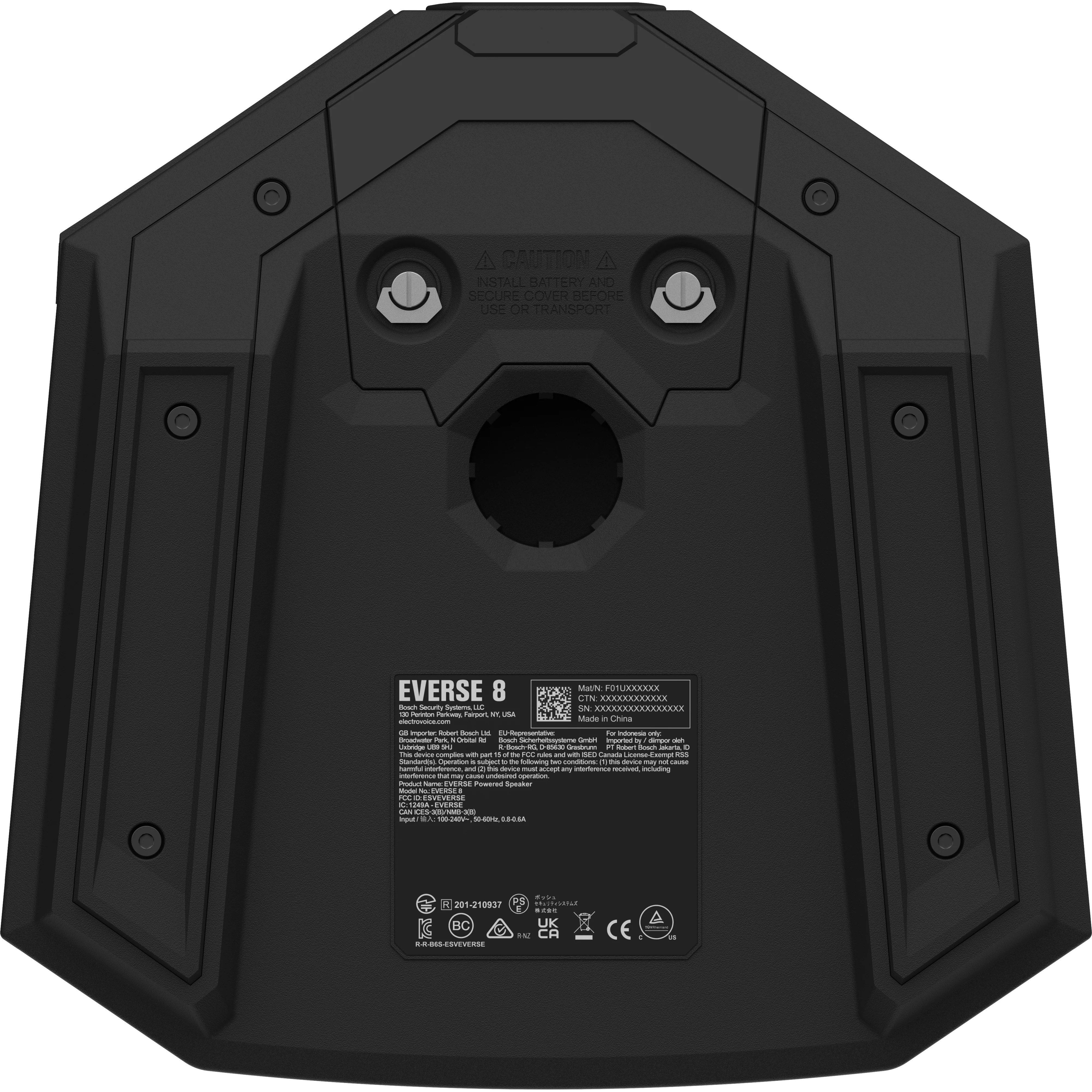 Electro-Voice EVERSE8-US 8" 2-way Portable Speaker w/ Battery, Black - Image 5