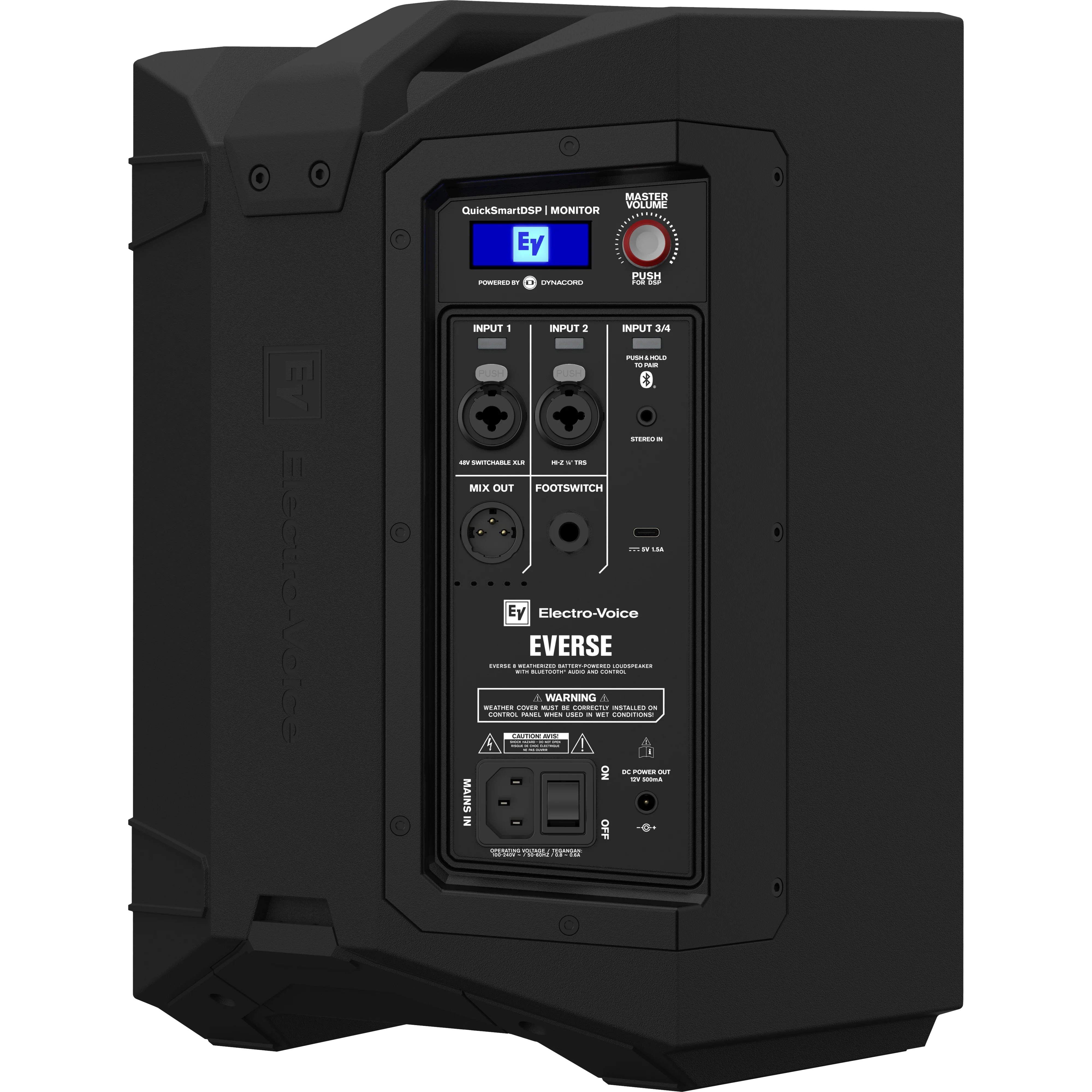 Electro-Voice EVERSE8-US 8" 2-way Portable Speaker w/ Battery, Black - Image 7