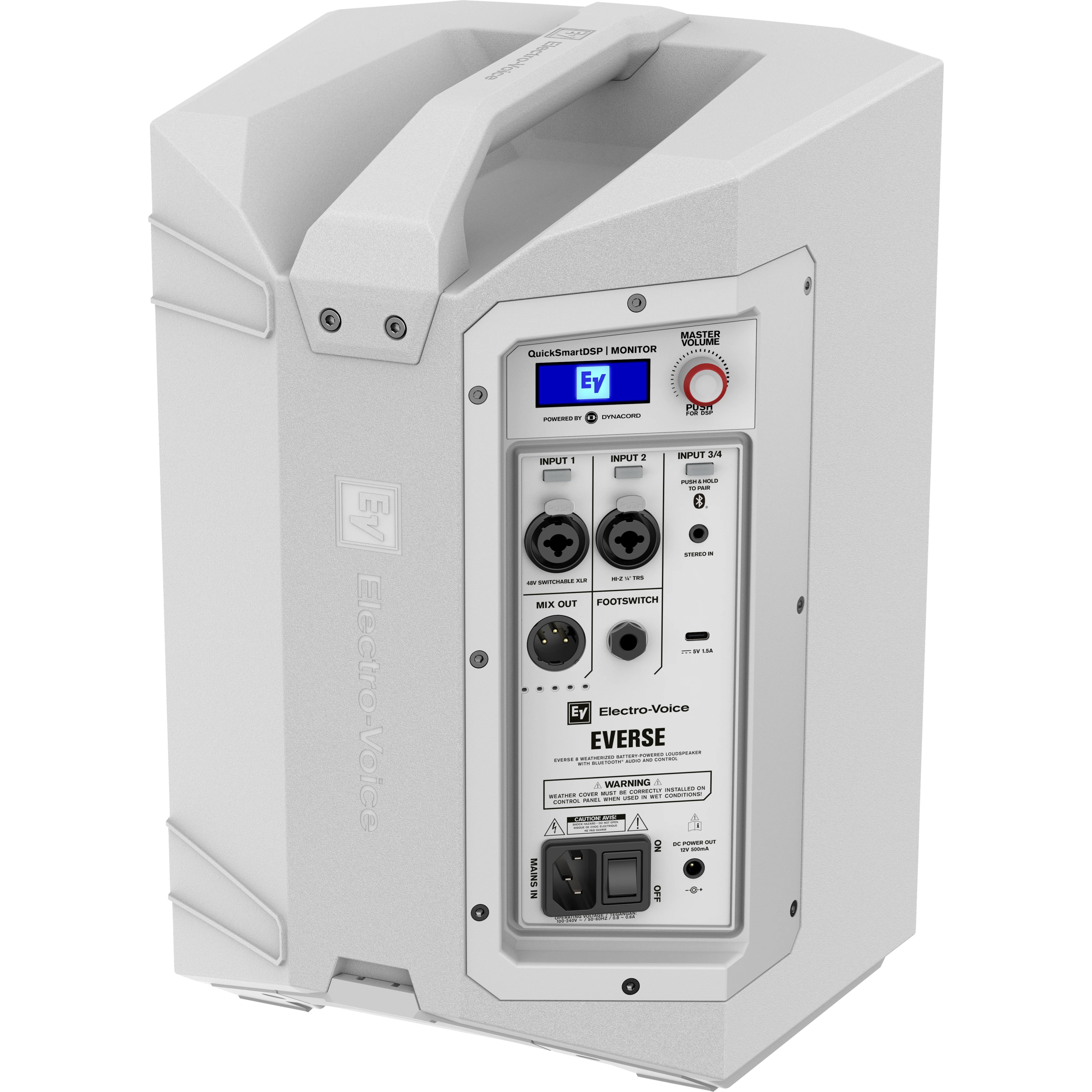 Electro-Voice EVERSE8-W 8" 2-way Portable Speaker w/ Battery, White - Image 14
