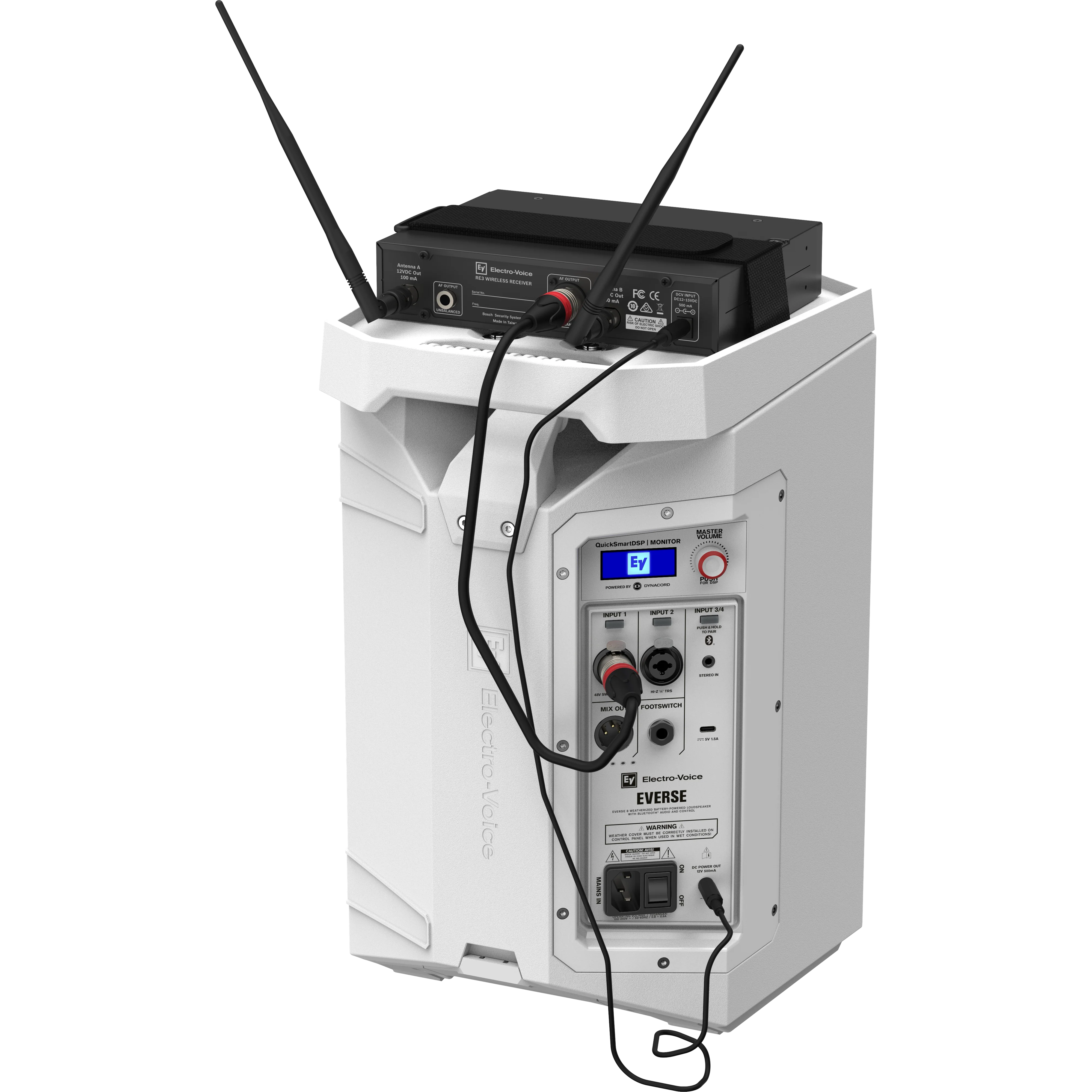Electro-Voice EVERSE8-W 8" 2-way Portable Speaker w/ Battery, White - Image 17