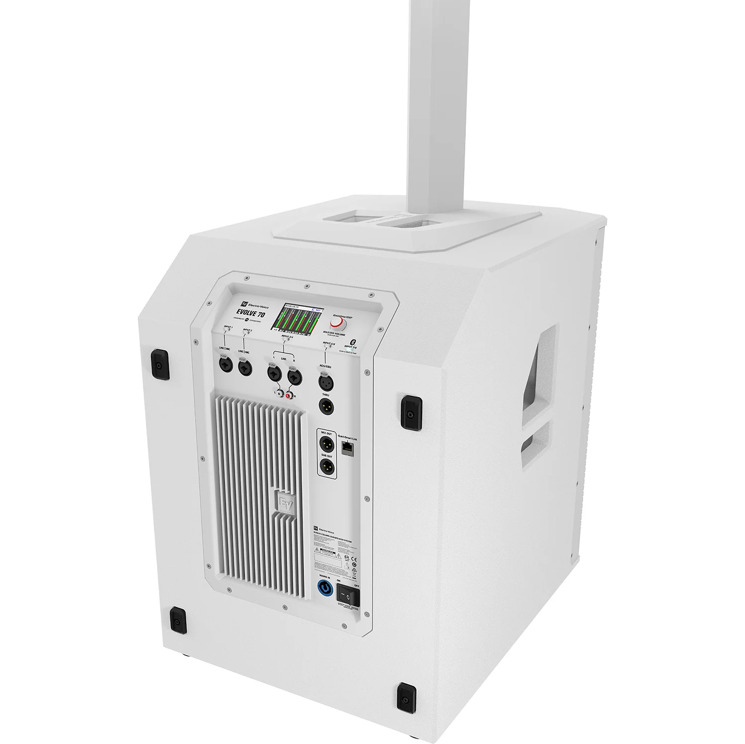 Electro Voice EVOLVE70-W Portable Column Speaker Array with Sub, White - Image 4